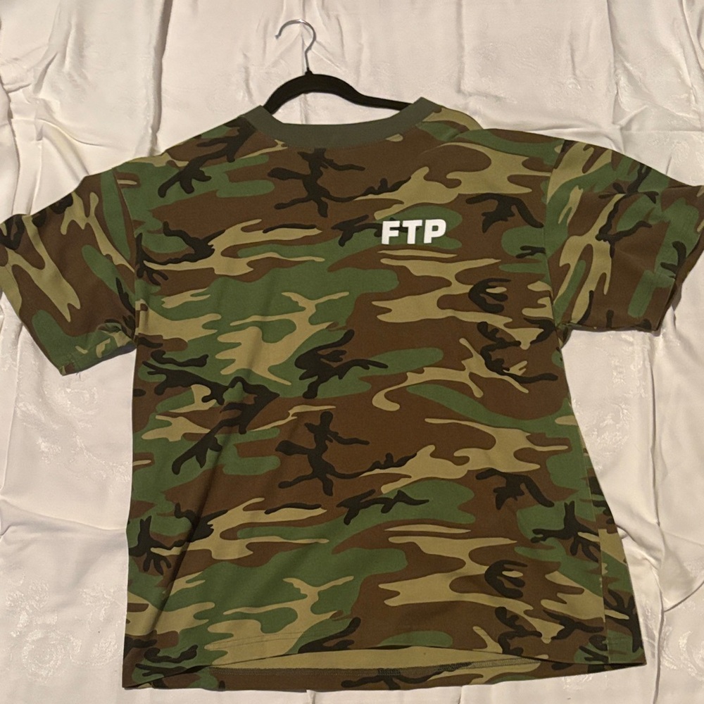 FTP Camouflage Logo Tee - Green/Brown